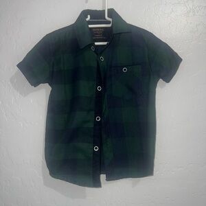 Nomad Kids Green Plaid Shirt 3T